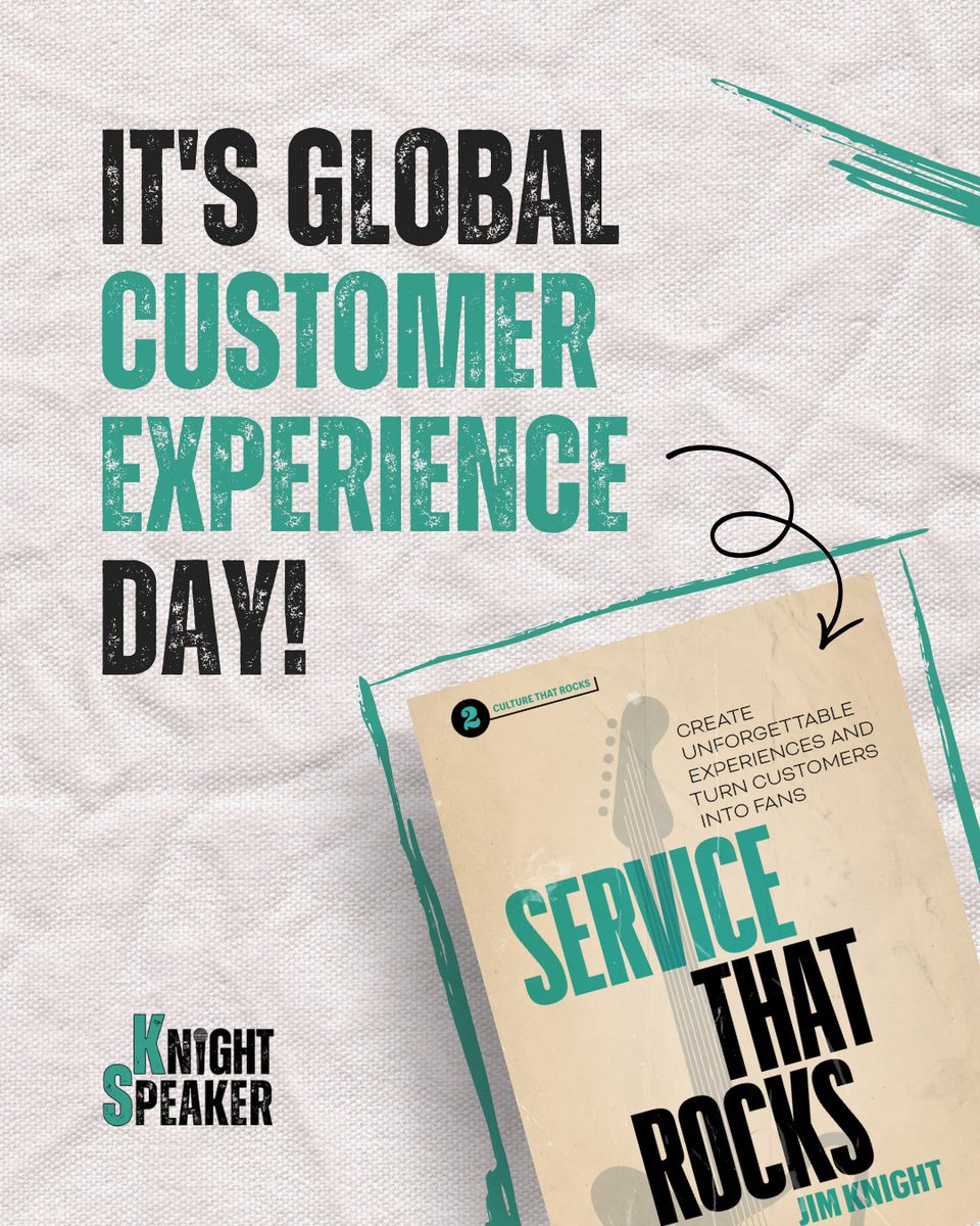 KnightSpeaker's tweet photo. Happy Global Customer Experience Day!

Great customer experiences don’t happen by accident. They’re created through the little moments, personal connections and going beyond what’s expected. https://t.co/WFN5mFs5bw
