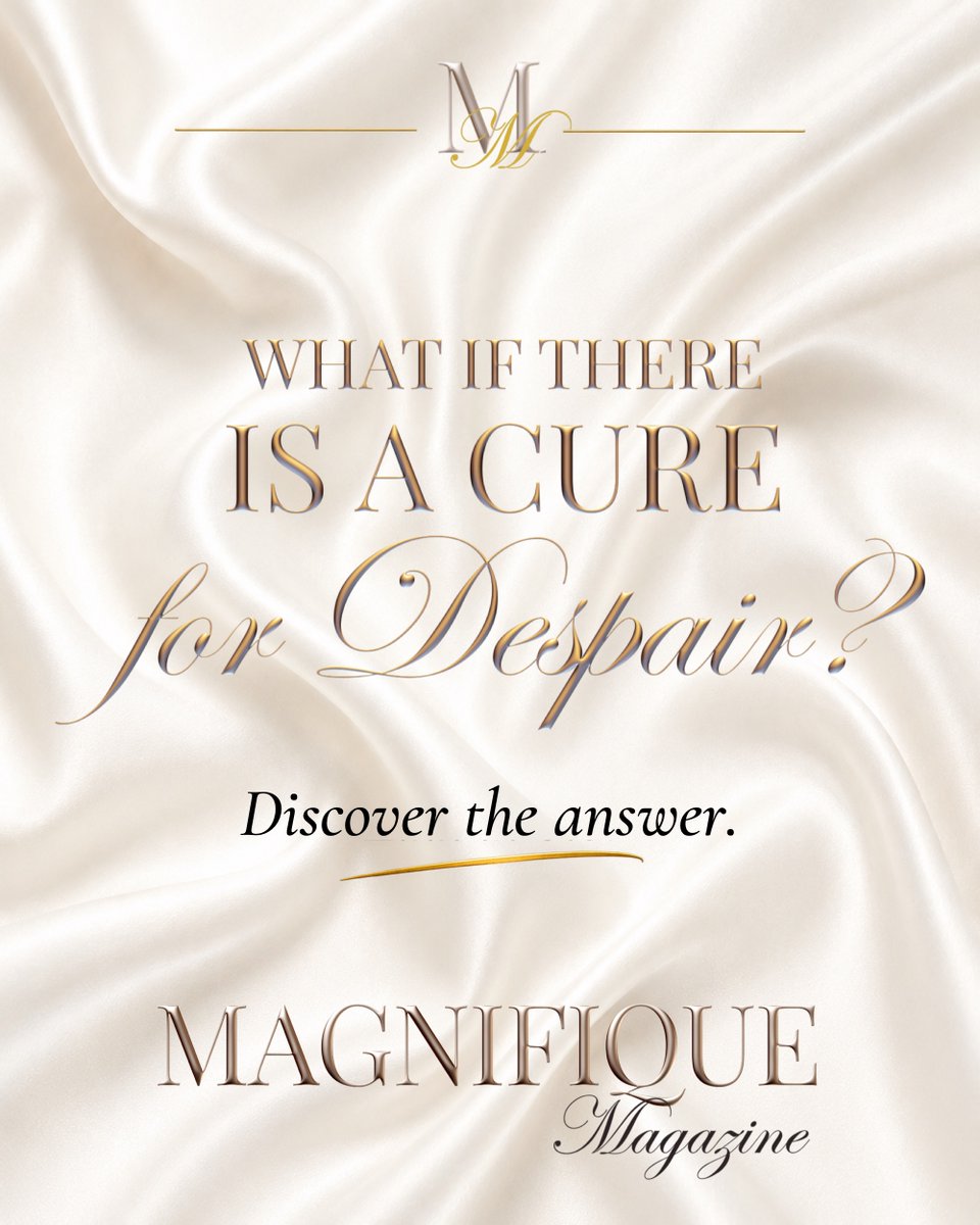 MagnifiqueLOA's tweet photo. What if there is a cure for despair?

Not another instruction to “think positive,” but a different way forward.

Discover The Cure for Despair inside Step One — Awareness, complimentary from Magnifique Magazine.

https://t.co/DH6IjCaQgO

#MagnifiqueMagazine #LawOfAttraction https://t.co/VWlAJnHg3y