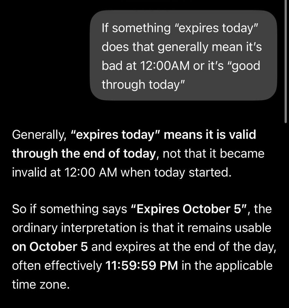 DanielHJeffery's tweet photo. My Codex Full reset said "Expires October 5." It vanished minutes after midnight ET on Oct 5. Support admits the label was unclear but says a date-only expiry doesn't mean end of day. Their help article never says that. @OpenAI @OpenAIDevs please show exact expiry times. https://t.co/WyjIKQ0Jcx
