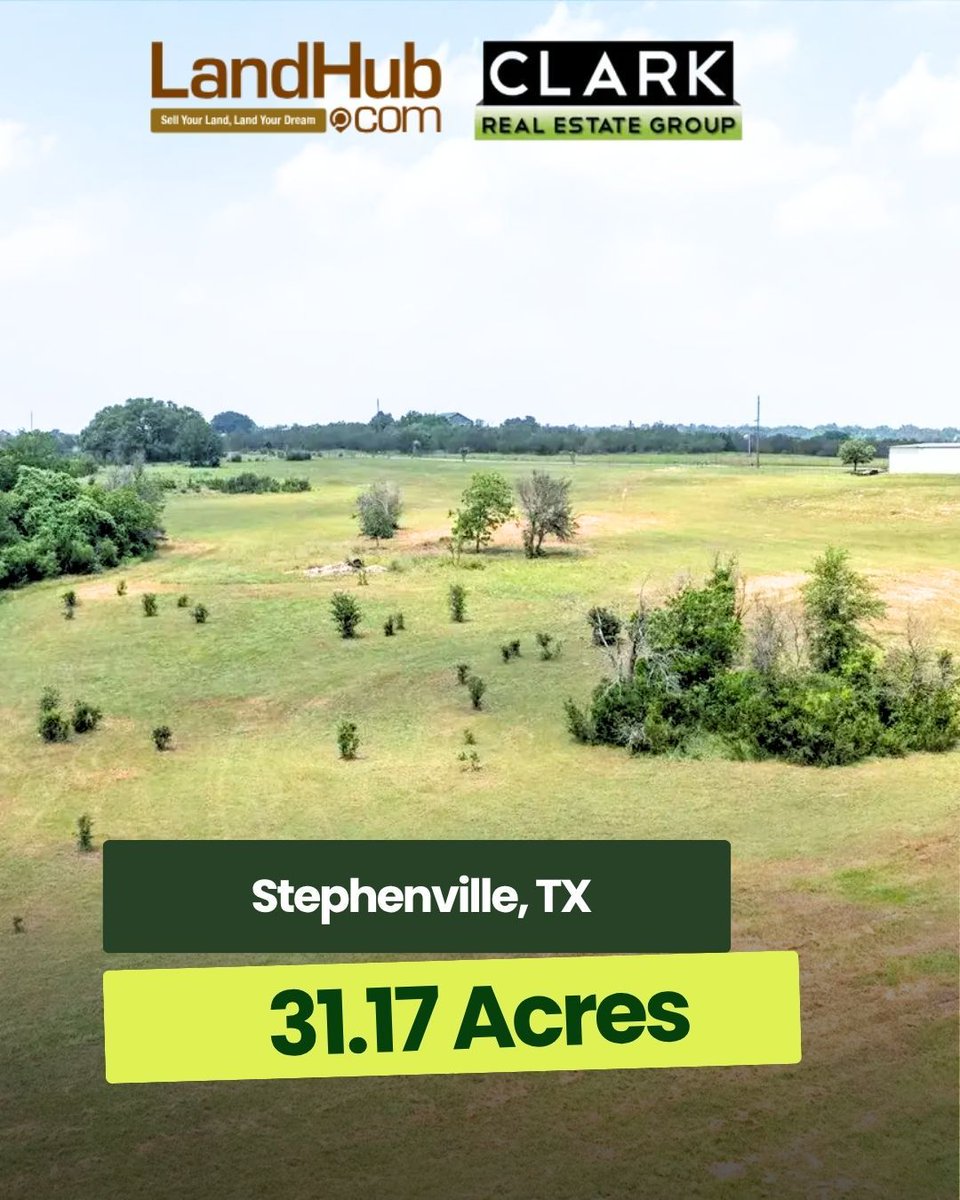 landhub's tweet photo. 31.17± ACRES OF RARE TEXAS LAND!
📍 Just North of Stephenville, Texas
Tucked away at the end of a private road, this beautiful property offers stunning views and access to the South Paluxy River.
LEARN MORE 👉 https://t.co/XwwKDfQno1
#huntingland #riverfrontage #acreage https://t.co/LN9U8QuyYF