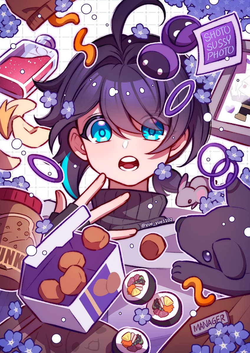 yue_yue1102's tweet photo. No words can describe the joy knowing he exists in yall memories 💜 

None of this could happen without the community that are ever so kind and supportive, you've given him so many memories to cherish for the rest of his life (and mine)

Moon and back, 
Happy Birthday Tart! 🥧🎂 https://t.co/ITzUp38mko