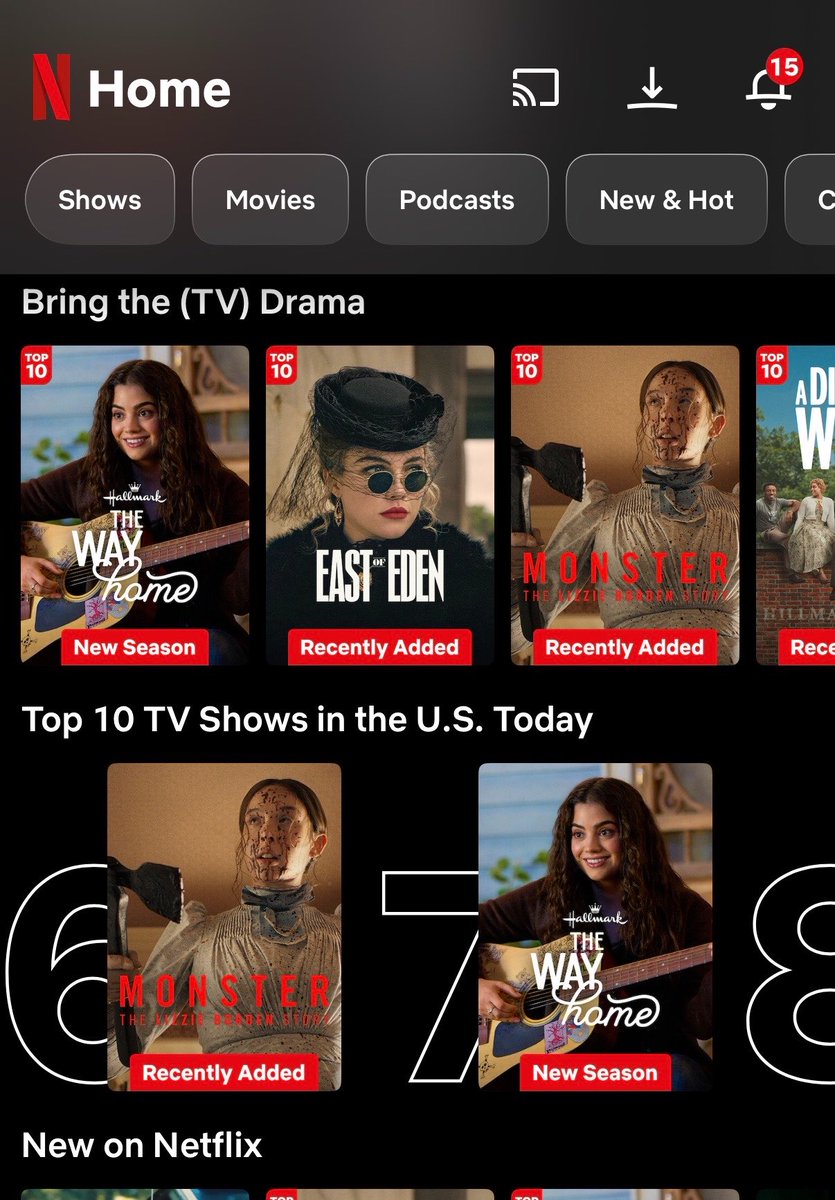 sadielsnow's tweet photo. #TheWayHome is in the top 10 on #Netflix!! Thank you for watching!! https://t.co/BH7NhjrmCn
