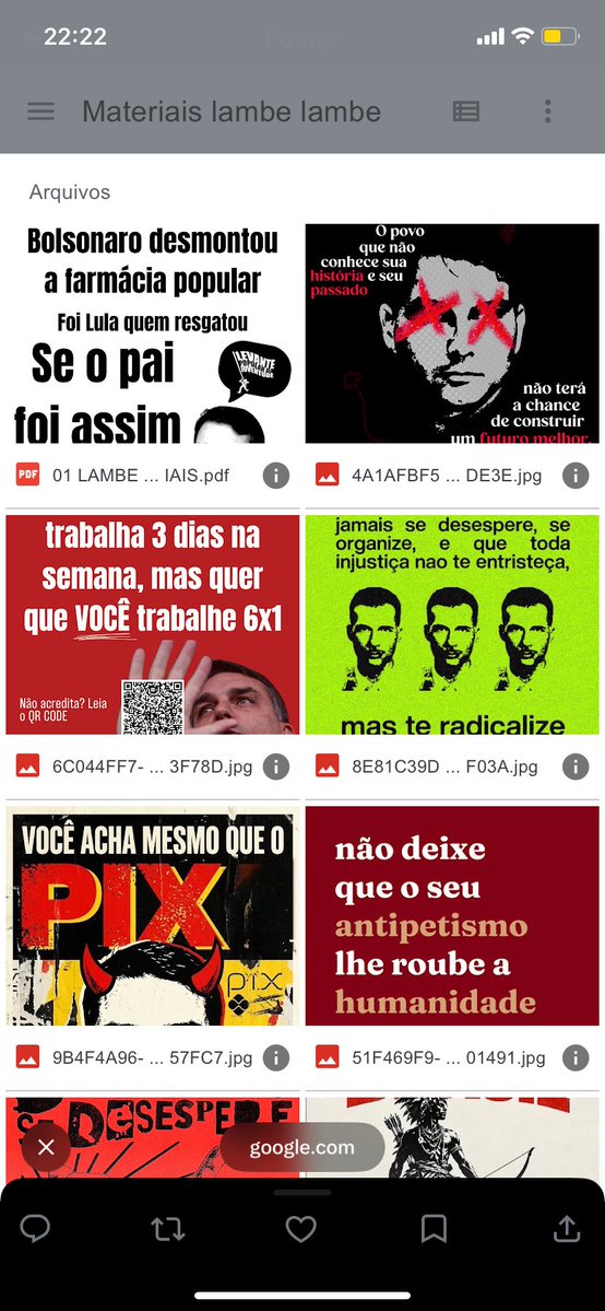 sam_timess's tweet photo. 📎⭐️Drive com materiais simples (pra sair barato a impressão) e elaborados pra fazer lambe lambe/cartaz pra colar na rua

Vamos ocupar as redes e as ruas! 

https://t.co/10HKftW4U7 https://t.co/5XvXpUX9cM