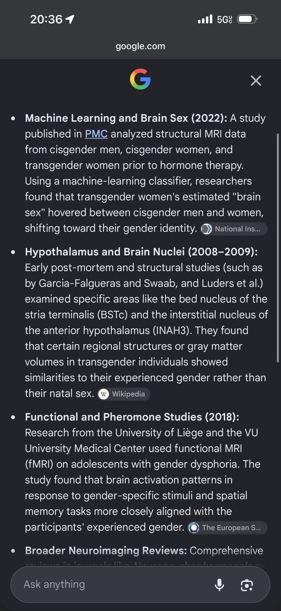 MontyJensen5's tweet photo. @Factual_Leather Here’s a cursory Google search of scientific studies showing that trans people are not mentally ill; and in fact they are like that from birth. I implore you to release the hate from your heart, pray to god, and go meet some of these people you hate so much on twitter. https://t.co/wiwnRVbQft