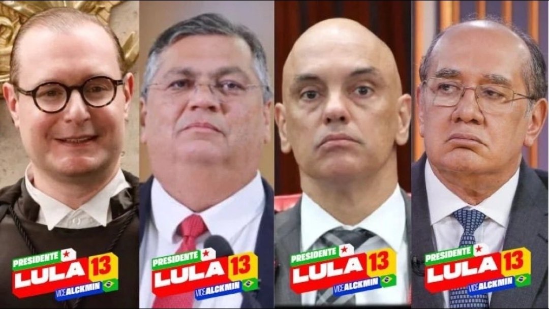ProfClaudioBran's tweet photo. Iniciando a campanha do segundo turno, pense!!

Em quem esses sujeitos votaram? 
Você quer mais quatro deles no STF? 

Pense e repense quantas vezes forem necessário.. Precisamos colocar um freio na ditadura da Toga! https://t.co/FQRjsuc5Mv
