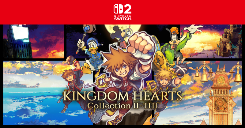 Nintendo's tweet photo. [トピックス]ディズニーやピクサーの世界を舞台に、光と闇が織りなす物語。3つのパッケージをセットにした『KINGDOM HEARTS Collection [I～III]』が、Nintendo Switch 2 で本日発売。
https://t.co/8u2BWycizu