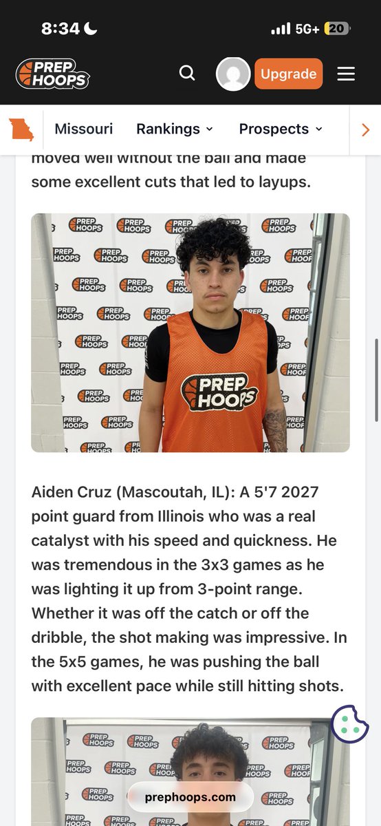 AidenCruz02's tweet photo. Had a fun weekend at the Missouri expo camp. Excited to gear up for a big senior year. 
@PrepHoopsMO @PrepHoops @PrepHoopsIL @CoachSchoMHS https://t.co/b59aimoYoz