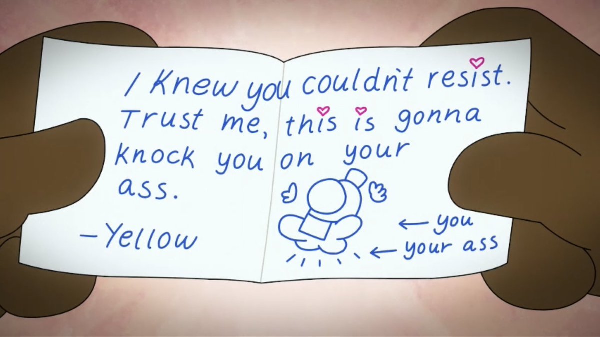 commspiracy's tweet photo. fun reminder that yellow dots their is with hearts. they even change pen colors so they'll be pink. https://t.co/wzxLPnbC4v