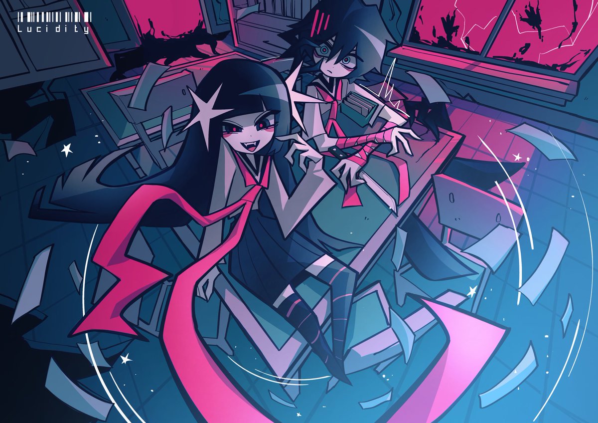 Luxifer_star's tweet photo. Some art I did #art #artmoots #oc #characterdesing #Nyel #Lucine https://t.co/e0Ad1cmaUL