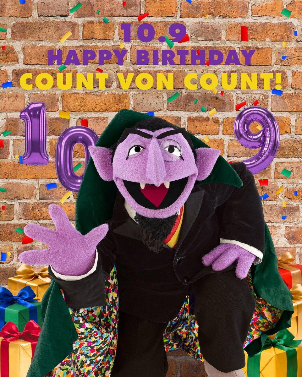 SesameStMarket's tweet photo. 🌈 10/9 Happy Birthday Count Von Count 🧛

今日はカウント伯爵のお誕生日です🎂

数字や算数が大好きで、ありとあらゆるものを数えることが大好きなカウント伯爵🔢
今日も身の回りにあるものから算数を見つけたり、オルガンを弾いたりして過ごしています🎹🎶

これからも大好きなことを思いきり楽しんで、毎日をもっと楽しく、もっと面白くしていってね🌟

みんなで一緒にカウント伯爵のお誕生日をお祝いしましょう🎉

#HappyBirthdayCountVonCount
#sesamestreetmarket #セサミストリートマーケット
#sesamestreet #セサミストリート
#カウント伯爵 #カウント伯爵誕生日