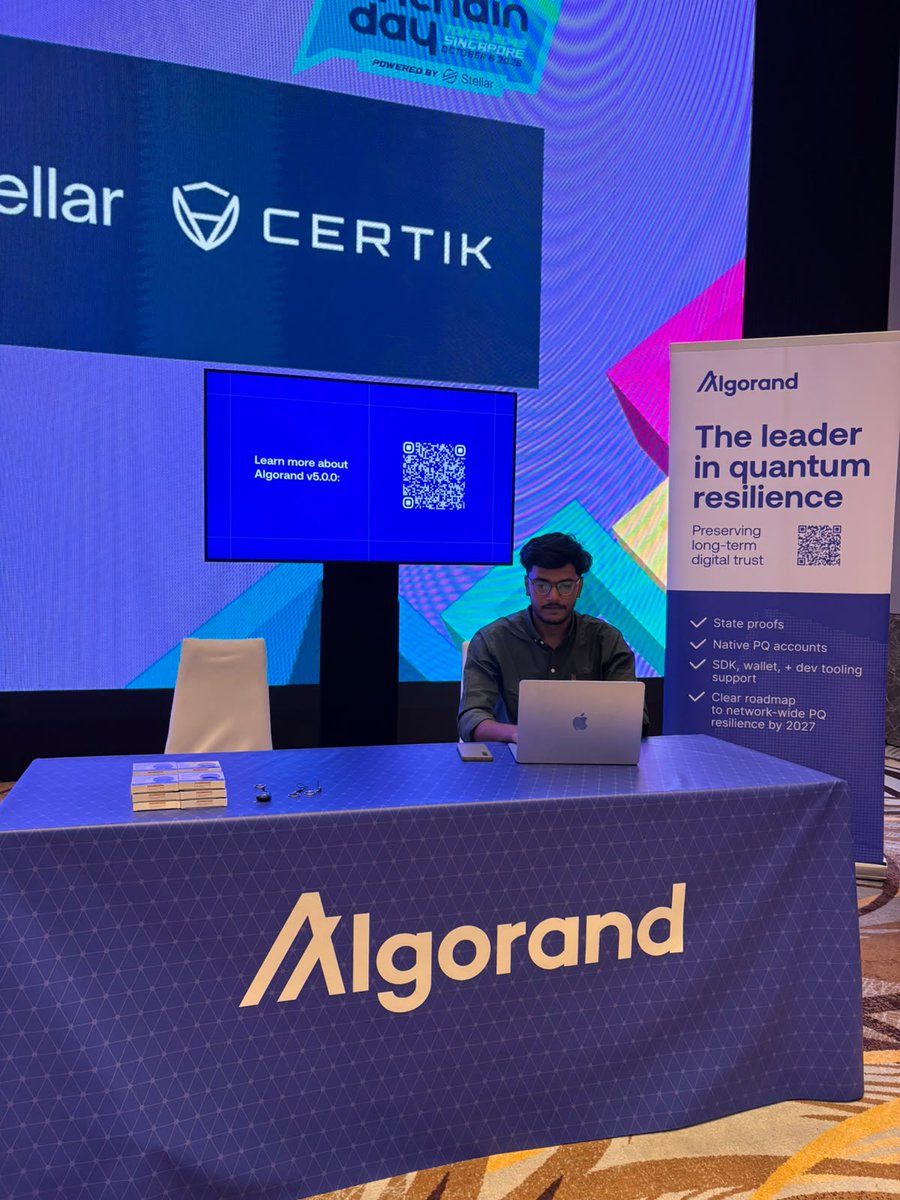 maroti_ps's tweet photo. Post-quantum technology.
Agentic commerce x402.
Real world assets.

While everyone talks about what’s next, we’re already building the infrastructure for it.

At #MultichainDay, come talk to us about what’s next at Algorand!

Let’s talk about what you’re building. https://t.co/hhzPqZvFgI