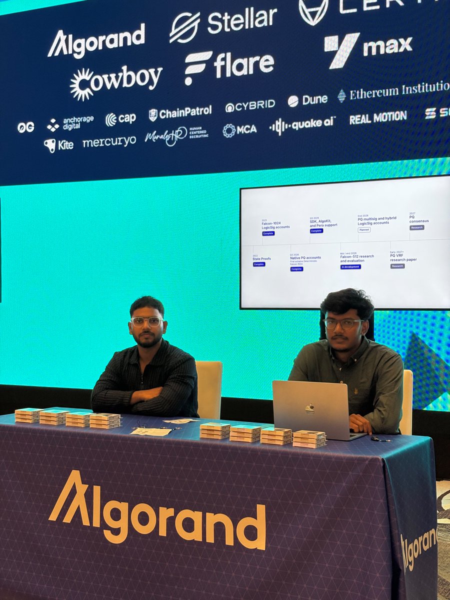 maroti_ps's tweet photo. Post-quantum technology.
Agentic commerce x402.
Real world assets.

While everyone talks about what’s next, we’re already building the infrastructure for it.

At #MultichainDay, come talk to us about what’s next at Algorand!

Let’s talk about what you’re building. https://t.co/hhzPqZvFgI
