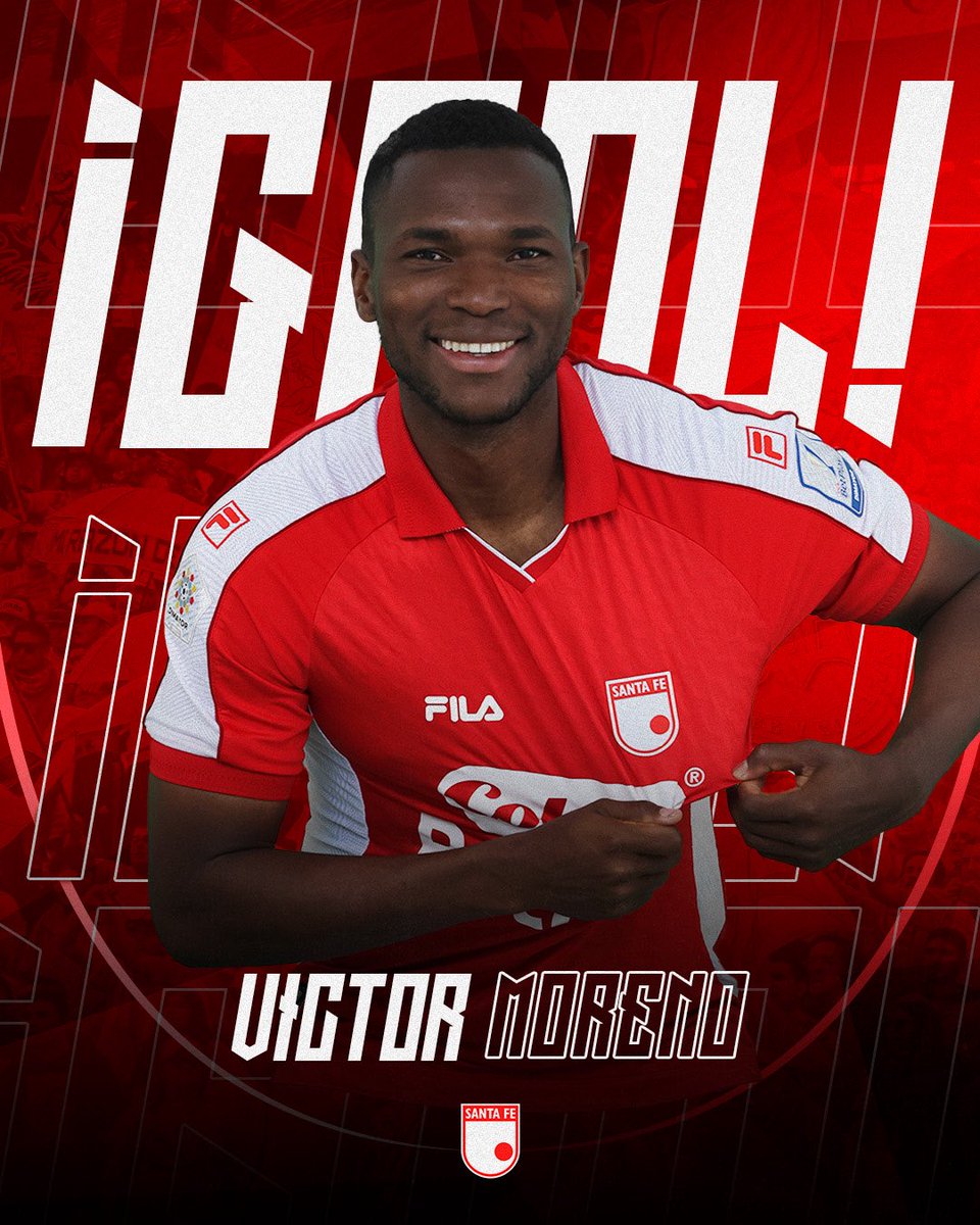 SantaFe's tweet photo. ⏱️88’ ¡Gooooooooooolllll de Víctor Morenooooo 🦁🇮🇩🤩!

Ind. Medellín 0-1 Santa Fe 🇮🇩

Fecha 13 - Liga BetPlay Dimayor ⚽️ https://t.co/0XmzZF7VnA