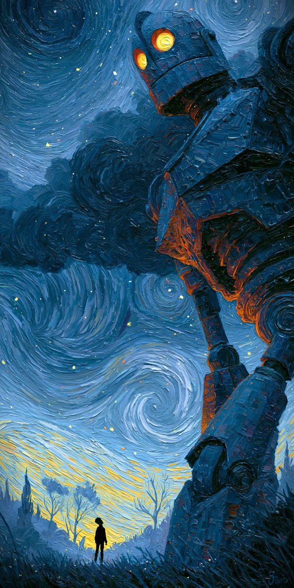 DJames947740's tweet photo. The Iron Giant X Hogarth https://t.co/UvZhOVAPAz