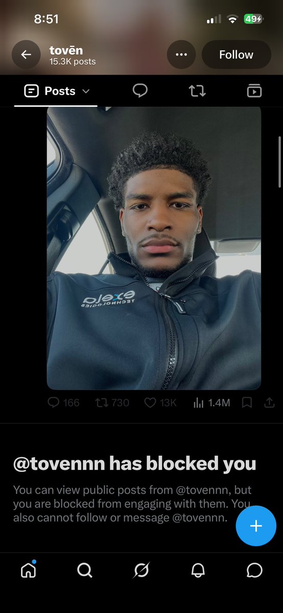 iamjadonn's tweet photo. @THEBOYXI Shit he blocked me too lmaooo https://t.co/x1xPJEmCnA