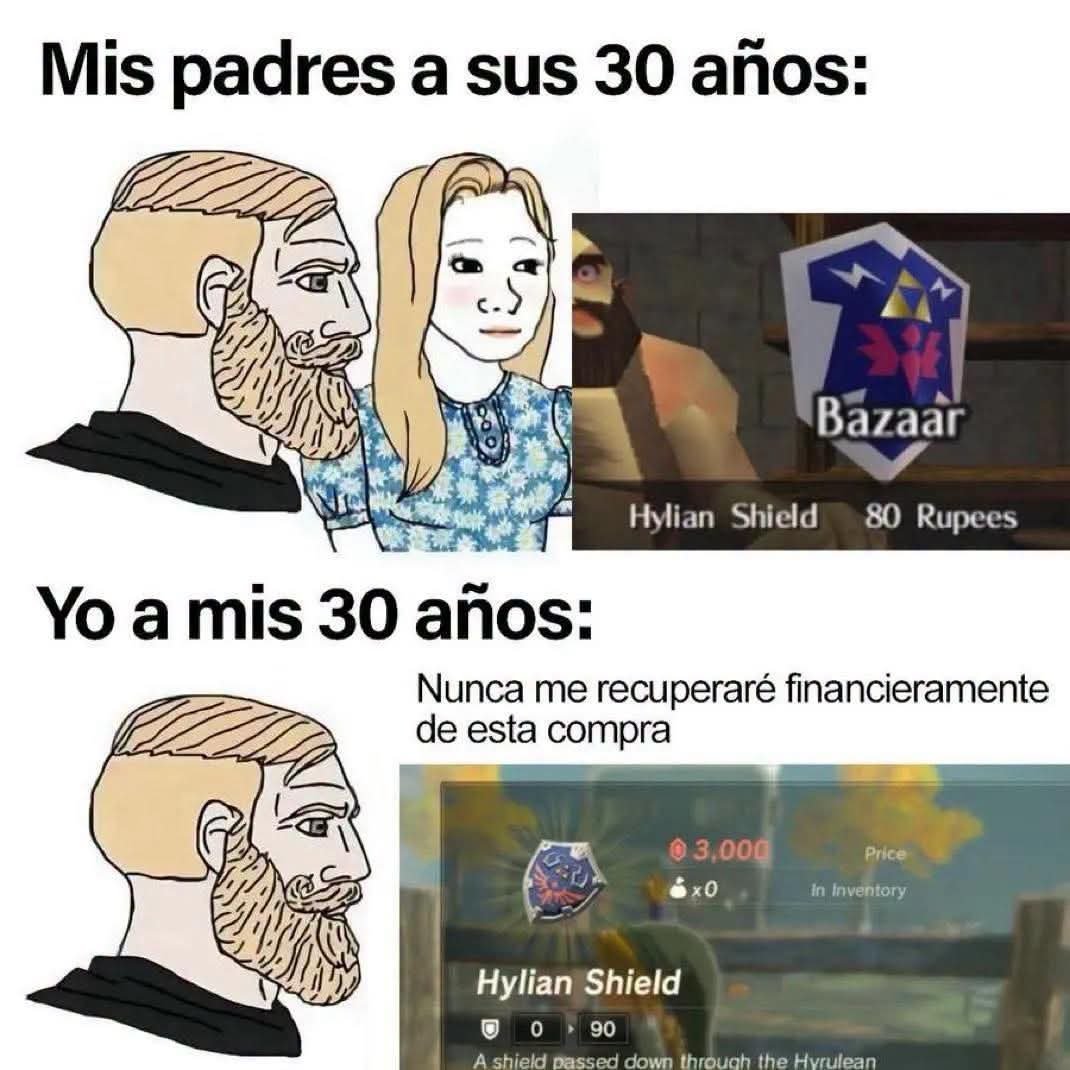 NDeluxeOficial's tweet photo. La inflación también golpeó a Hyrule https://t.co/RMWtPQKvPE