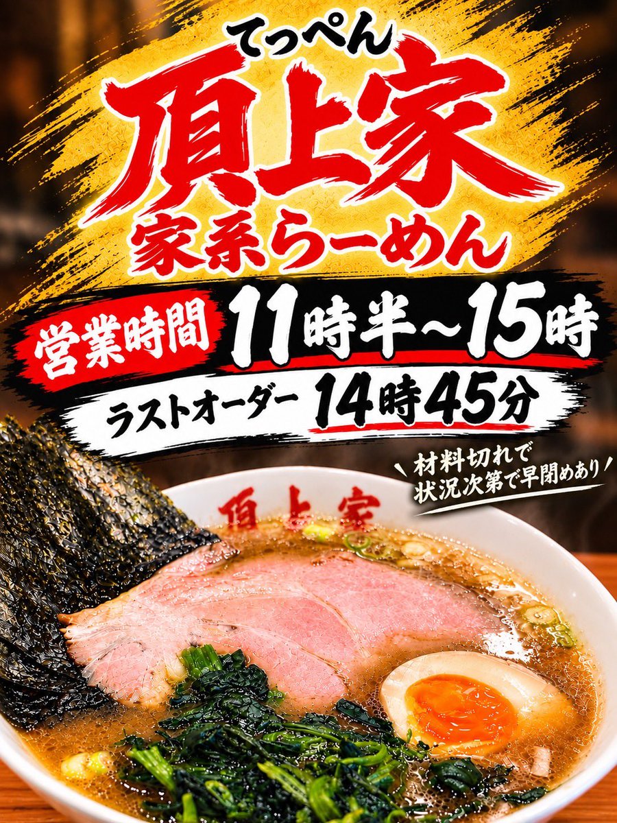 ramenteppen1's tweet photo. 今週もよろしく
お願いします🍜

11時30分〜１５時
（L.O.14時45分） https://t.co/2tnSI7fFCM