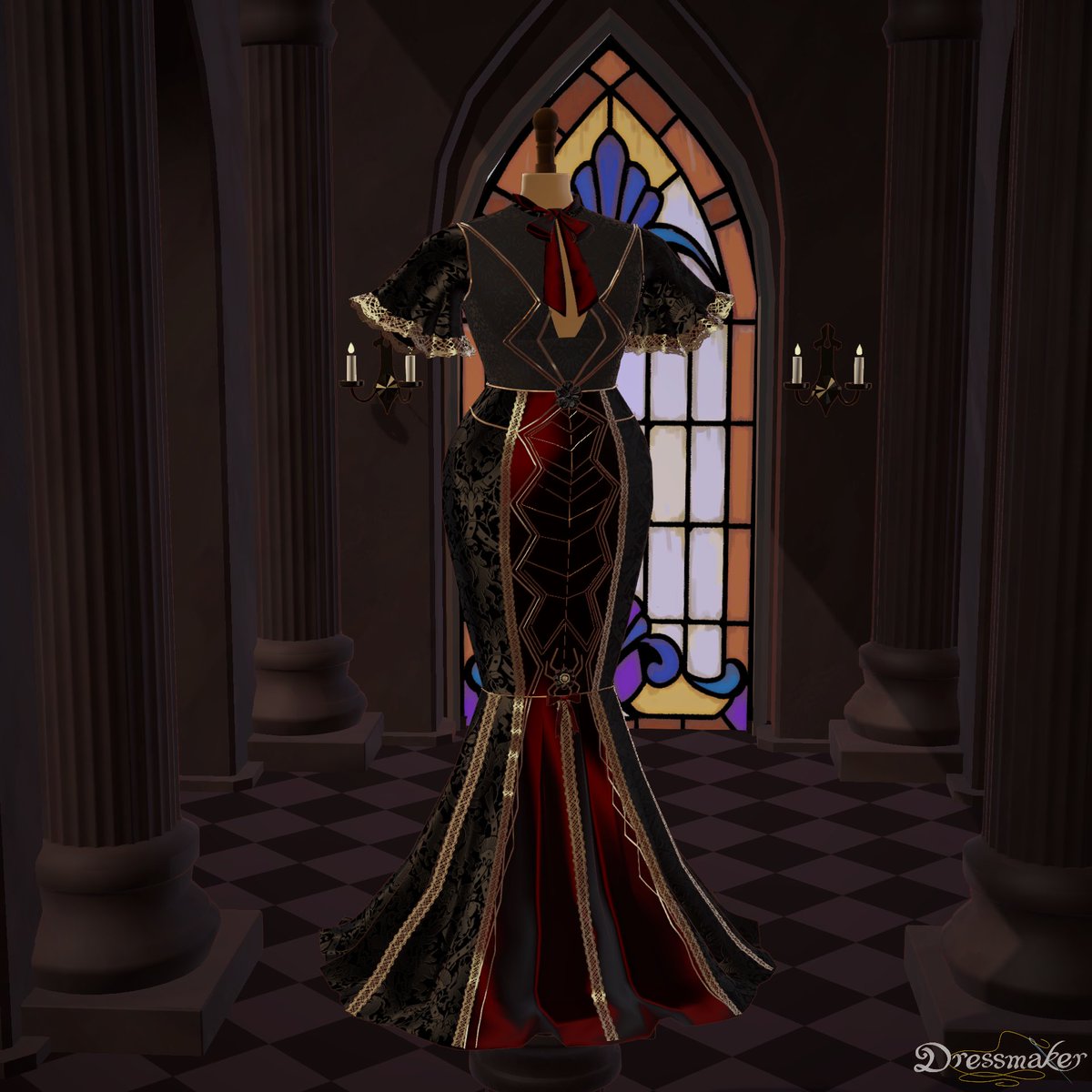 eternalinz's tweet photo. first attempt at a halloween dress #dressmaker https://t.co/e1iI6C79TS