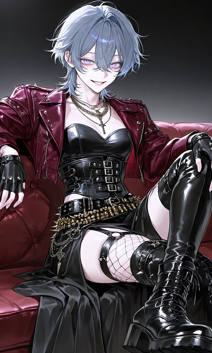 RieeF0710's tweet photo. 何回もごめんなさい!プロンプトの最初に[JACKET COLOR] = deep burgundy
[CORSET COLOR] = black
[SKIRT COLOR] = black
[LEATHER COLOR] = black
[METAL COLOR] = antique gold
[NET COLOR] = black
[ACCENT COLOR] = deep burgundy
[boots color]＝black
みたいな感じで入れると楽です！ https://t.co/CDfmKULHxi