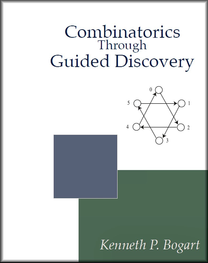 pickover's tweet photo. FREE math book.   "Combinatorics Through Guided Discovery," by Ken Bogart.

Many of the problems are designed to build up your intuition for how combinatorial mathematics works. Above all, this book is dedicated to the principle that doing math is fun.  Topics:

    - What is Combinatorics?
    - Applications of Induction and Recursion in Combinatorics and Graph Theory
    - Distribution Problems
    - Generating Functions
    - The Principle of Inclusion and Exclusion
    - Groups Acting on Sets

Link: https://t.co/wIJM4VZDNP