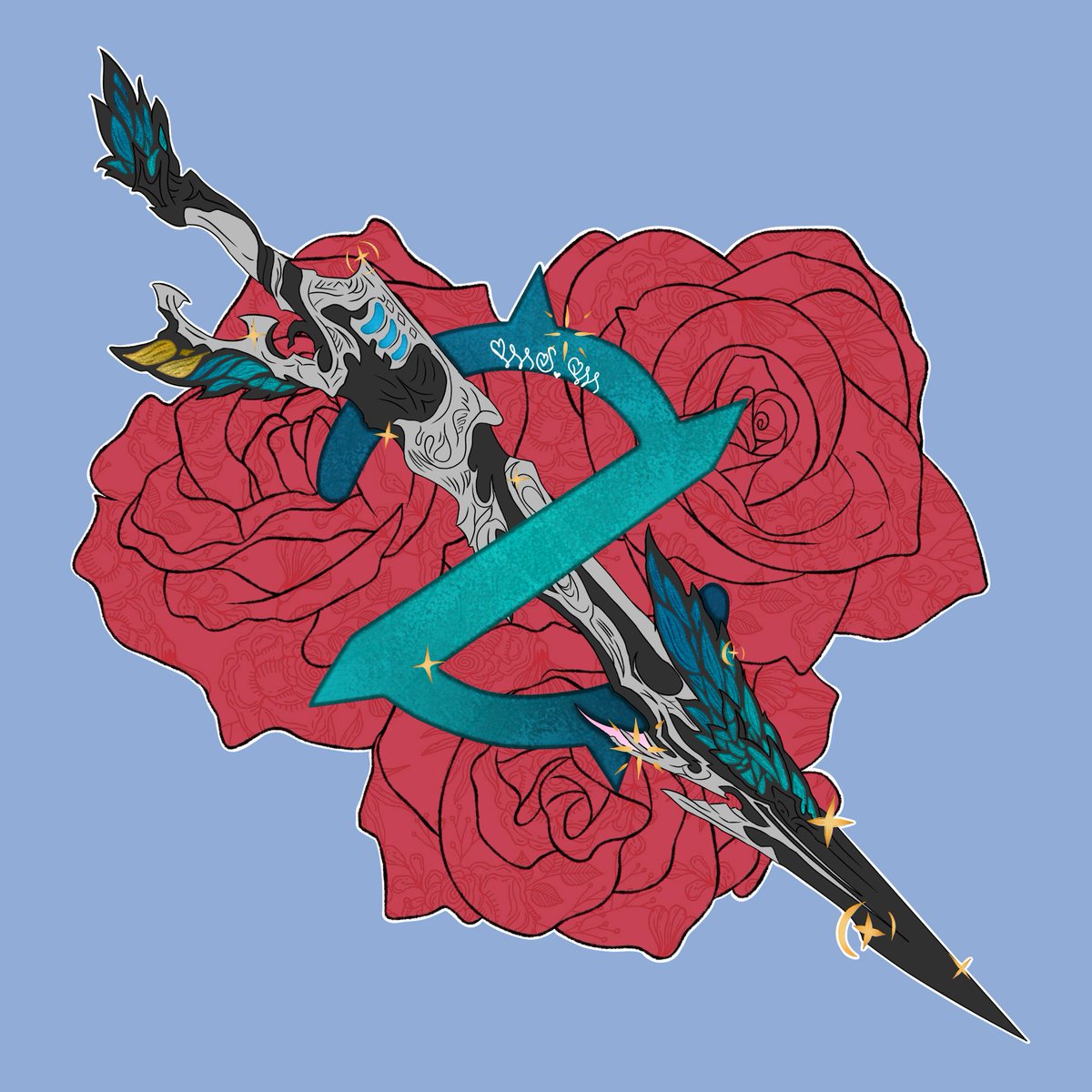 BraidedMushroom's tweet photo. wow I'm back i wanted to show off my amazing gunblade, i always see gunbreaker as the flashiest of all tanks. I'm definitely making more of these!! #ffxiv #gunbreaker #FF14 https://t.co/TsWShtrI3J