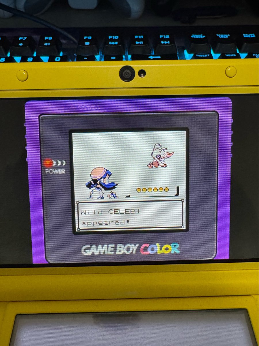 TheOslith's tweet photo. Oh, the larper got it? Don’t care.

Anyways, here’s the shiny Celebi I got in Pokemon Crystal after around 2 years and 21319 resets. Just for the love of the game. https://t.co/HUb3ES7IiW