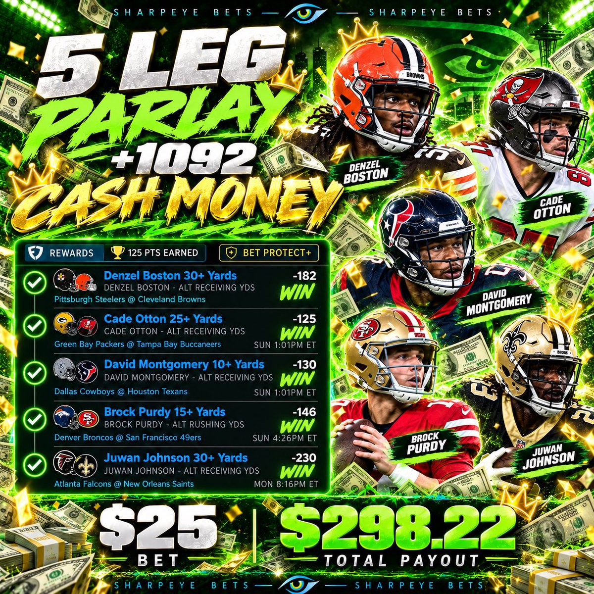 SharpeyeBets's tweet photo. BANGGGGGGGGG✅✅✅

+1092 CASHEDD🤑

HIT A LIKE IF YOU TAILED 👨‍🔬

Give me a follow if you missed it bc we don’t end here🥂🤝 https://t.co/PK4kSSkmNk