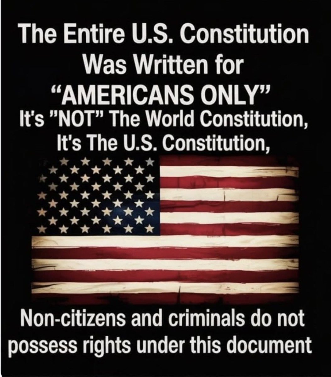 Sunkized01's tweet photo. The U.S. Constitution is for Americans Only https://t.co/JE9pjPy6Yq
