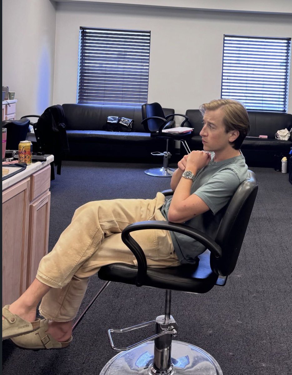 nermull's tweet photo. Birkenclogs No Socks, Feet not even touching the floor, impeccable https://t.co/ETg99LL10o