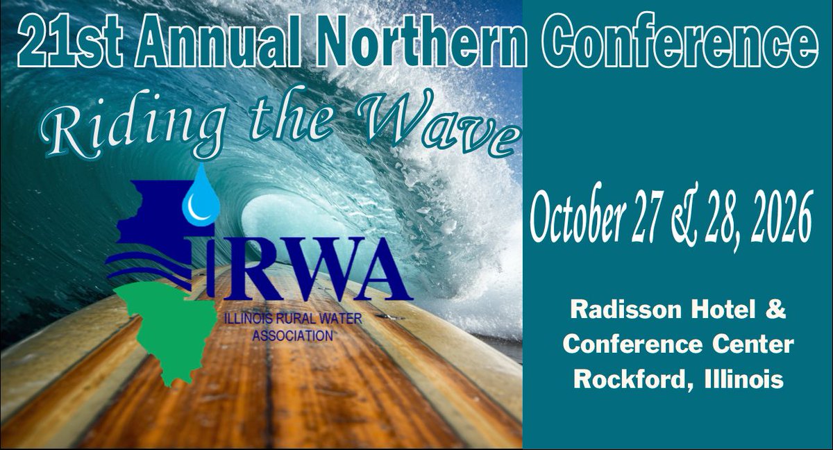 ILRWA's tweet photo. The deadline is approaching soon for pre-registration for the Northern Conference. Save $25.00 and sign up before October 16!
We appreciate the sponsorship of the following companies: https://t.co/tACantMF7a