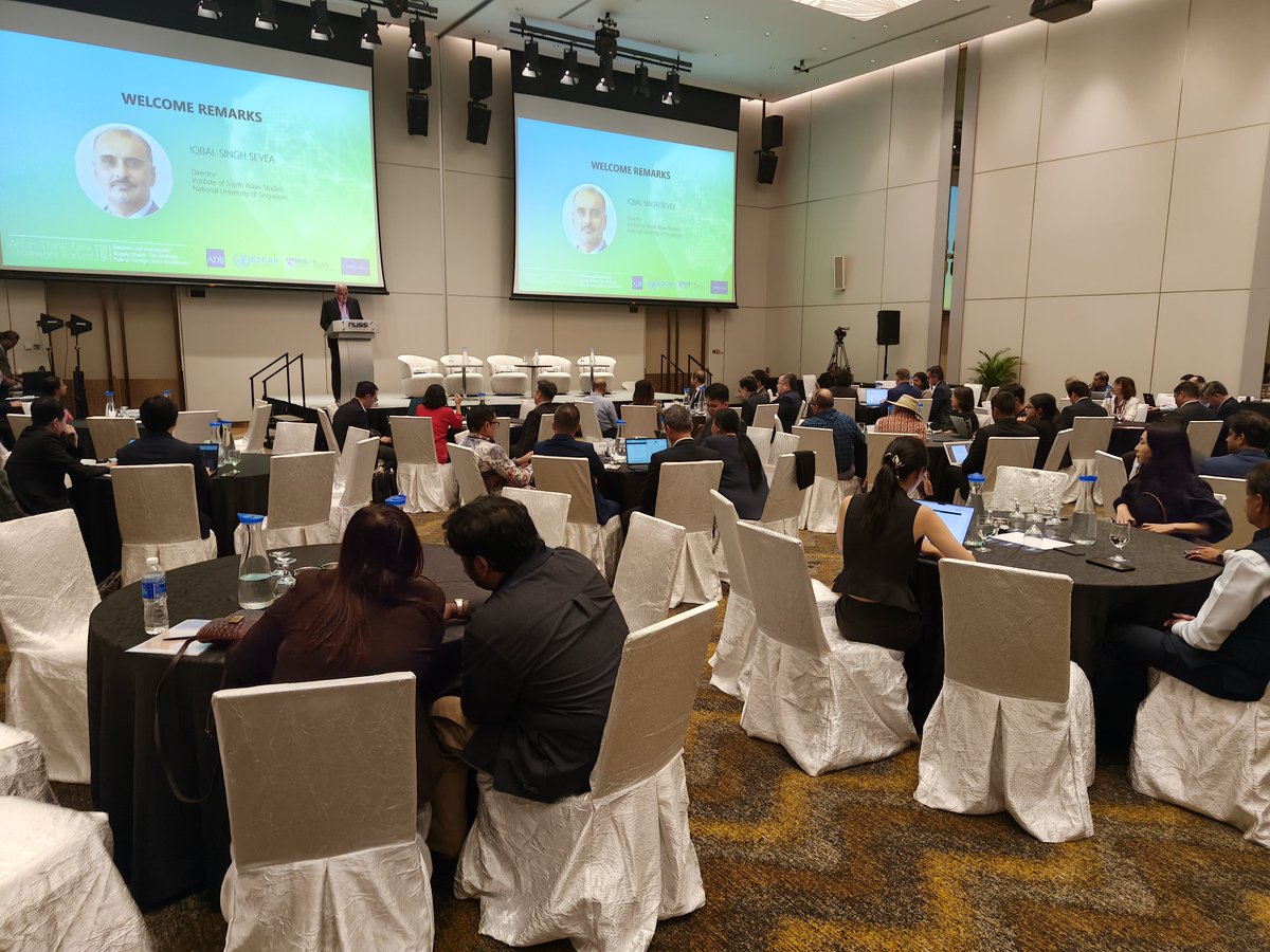 ERodDev's tweet photo. @ADBInstitute @ADB_HQ @UNESCAP @ISASNus @ARTNeTontrade @ResearchSEA W/ one-third of global trade &amp; 40% of #FDI, Asia needs to move from efficiency to resilience &amp; sustainability: industrial, trade, digital policies have added complexity to understanding #FDI for #development, says Heng Swee Keat, #Singapore National Research Foundation. https://t.co/IauWZpainF