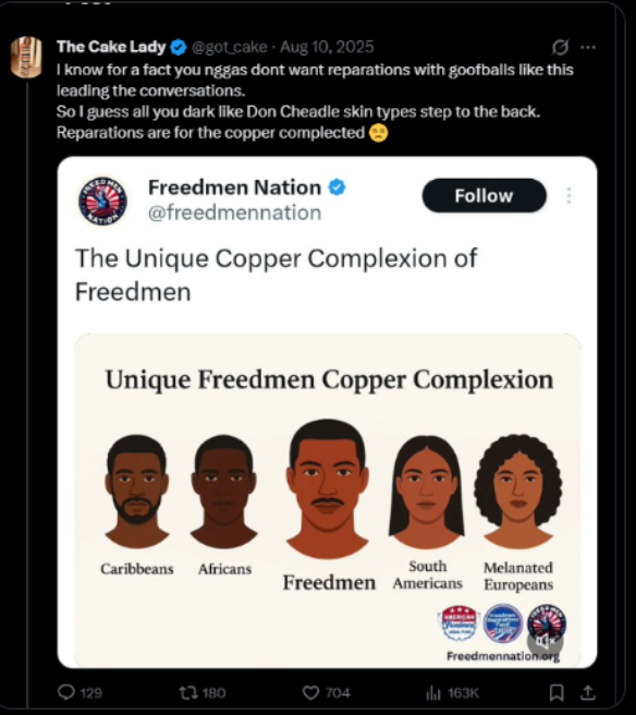 vallixi's tweet photo. @Pierre24445456 @FBAthelineage As was that caste system yall tried to create and then deleted because you knew how stupid it made you look.   😂 https://t.co/DxQkOKYi1W