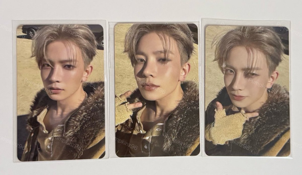 punynidz's tweet photo. ♡ พร้อมส่ง/wts ♡

♡ ฮีซึงคาวบอย 3 ใบ — 990 บาท

cafe 2026 กับ weverse japan แกะแล้ว hellolive ยังไม่แกะ

📮 ส่งฟรี
🔖 สนใจ mt/dm มาได้เลยคับบ

#ตลาดนัดEVAN https://t.co/Q9Tk2pVOnF