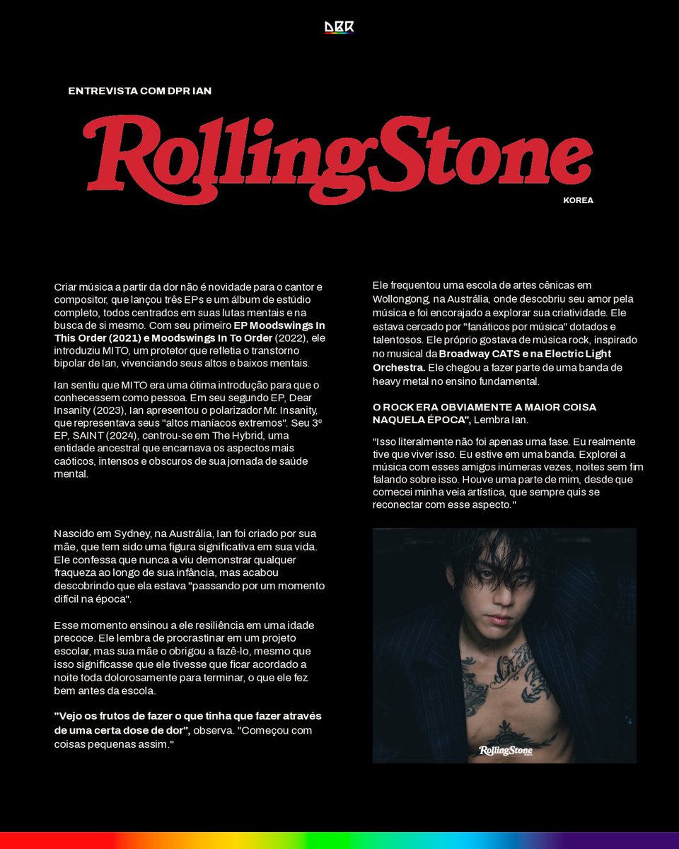 DreamersBrasil_'s tweet photo. Na sua reveladora entrevista para a Rolling Stone Korea, @dprian abriu o coração sobre como sua arte sempre foi a válvula de escape para suas batalhas internas.
Confira a entrevista completa traduzida! Já salva o post pra não perder e ler com calma depois. 🖤
#dprian #dpr https://t.co/tyg04fPDbD
