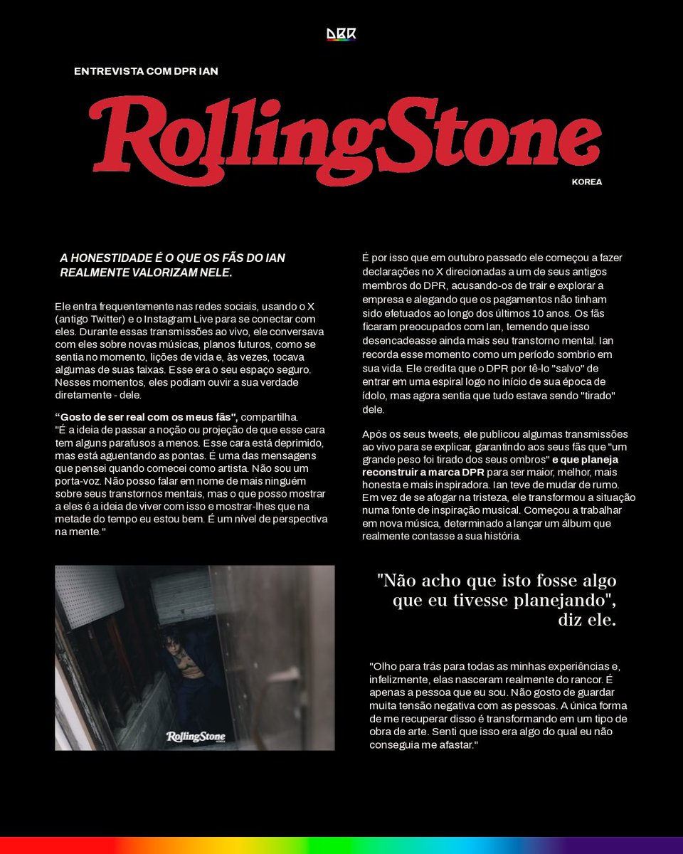 DreamersBrasil_'s tweet photo. Na sua reveladora entrevista para a Rolling Stone Korea, @dprian abriu o coração sobre como sua arte sempre foi a válvula de escape para suas batalhas internas.
Confira a entrevista completa traduzida! Já salva o post pra não perder e ler com calma depois. 🖤
#dprian #dpr https://t.co/tyg04fPDbD