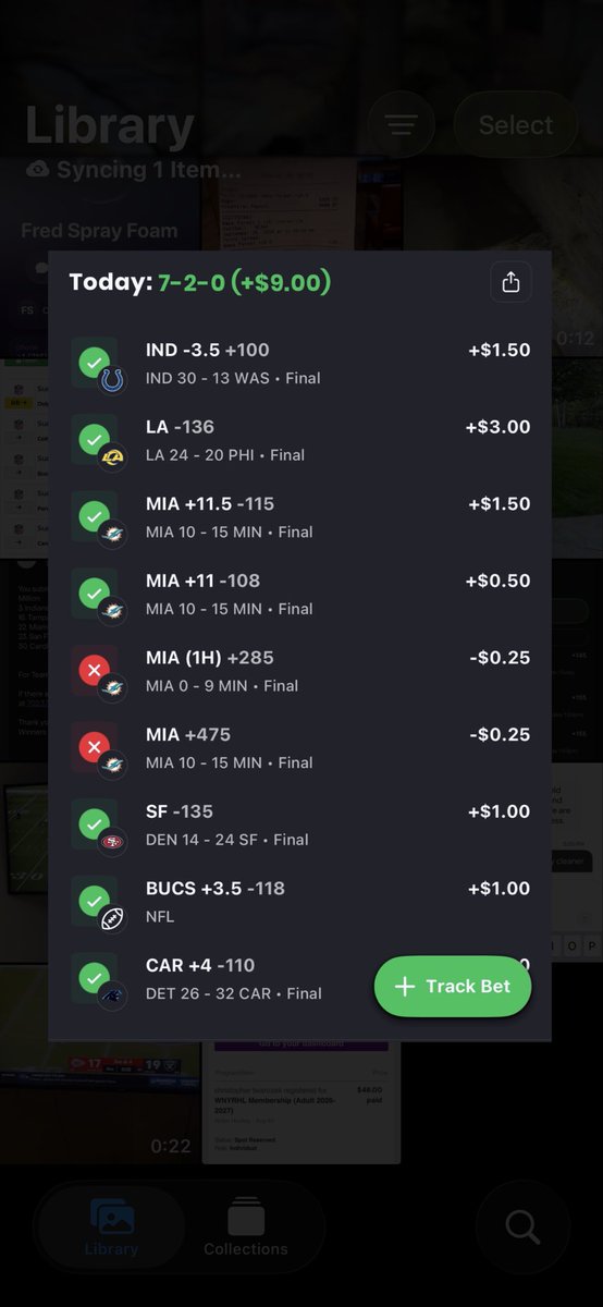 CashitChris716's tweet photo. Only losses in NFL this week were two +300 ML sprinkles on the dolphins.

Is that good? https://t.co/w1YYjgrNAW