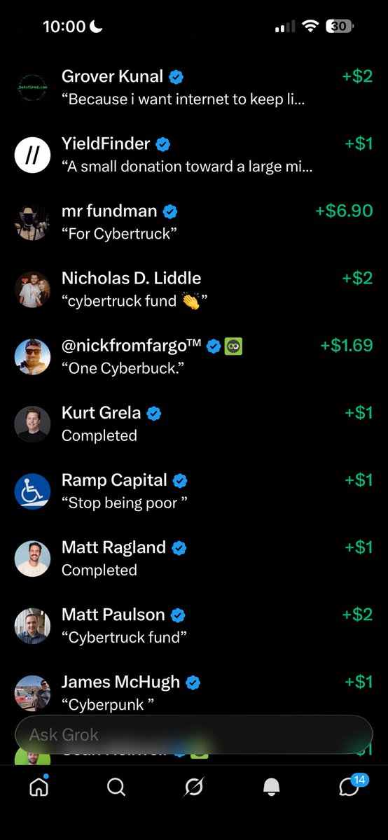 danielcberk's tweet photo. My wife doesn’t believe I can get 75,000 strangers on the internet to help me buy a Cybertruck https://t.co/e8FnzirzVF