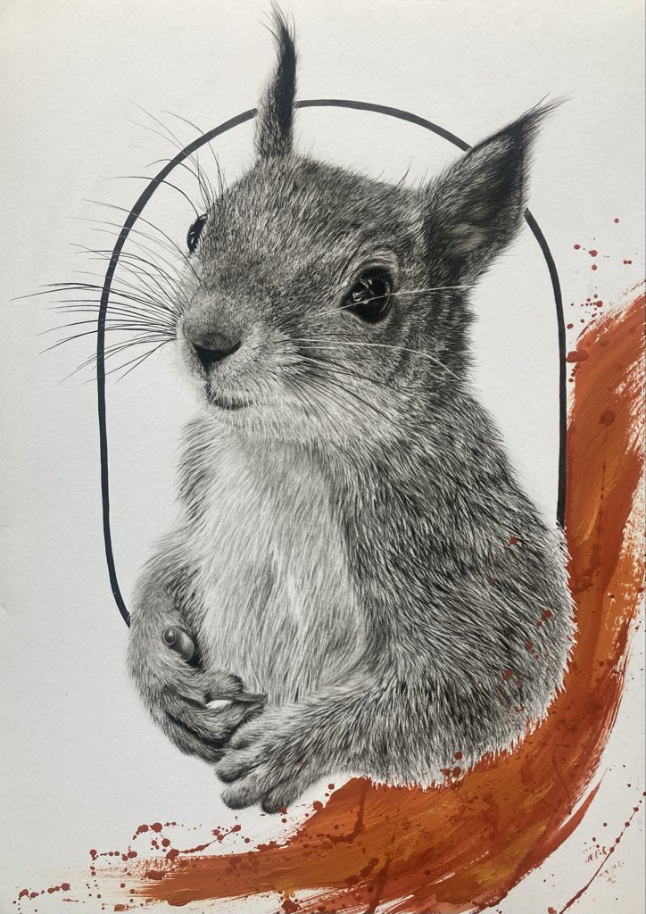 SVosughian's tweet photo. Good morning
With my new pencil drawing

Original physical artwork
Mixed media on Fabriano 220 gsm cardboard
Pencil, graphite, charcoal, conte, powdered charcoal, polychromos pencils, ink, and acrylic
Dimensions: 41.5 × 30 cm

0.2 on @TransientLabs 
Link below https://t.co/rrZyKy4dM2