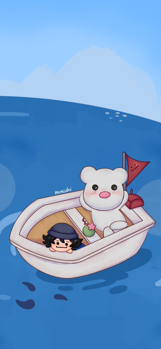 muniichii's tweet photo. Día 5 #Quacktober #quackityfanart 
Un poco al estilo Animal Crossing 🚢 https://t.co/uA9DIkN957