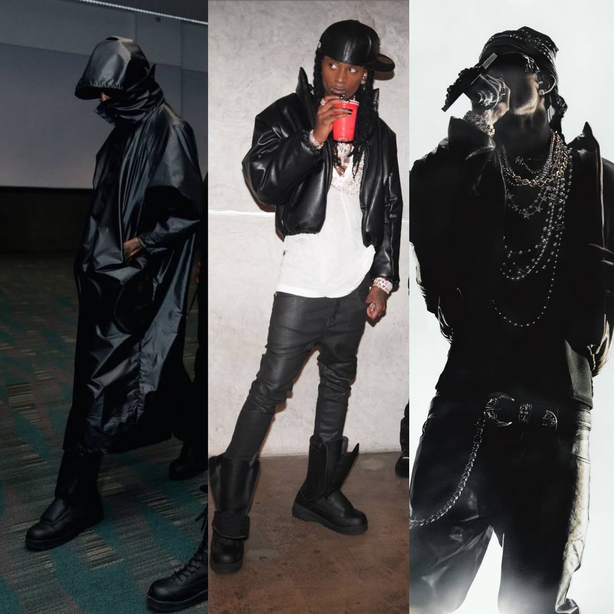 FearedBuck's tweet photo. Playboi Carti wore 3 different head-to-toe Yeezy fits across both days at ComplexCon 🔥 https://t.co/0J30lE7jp7