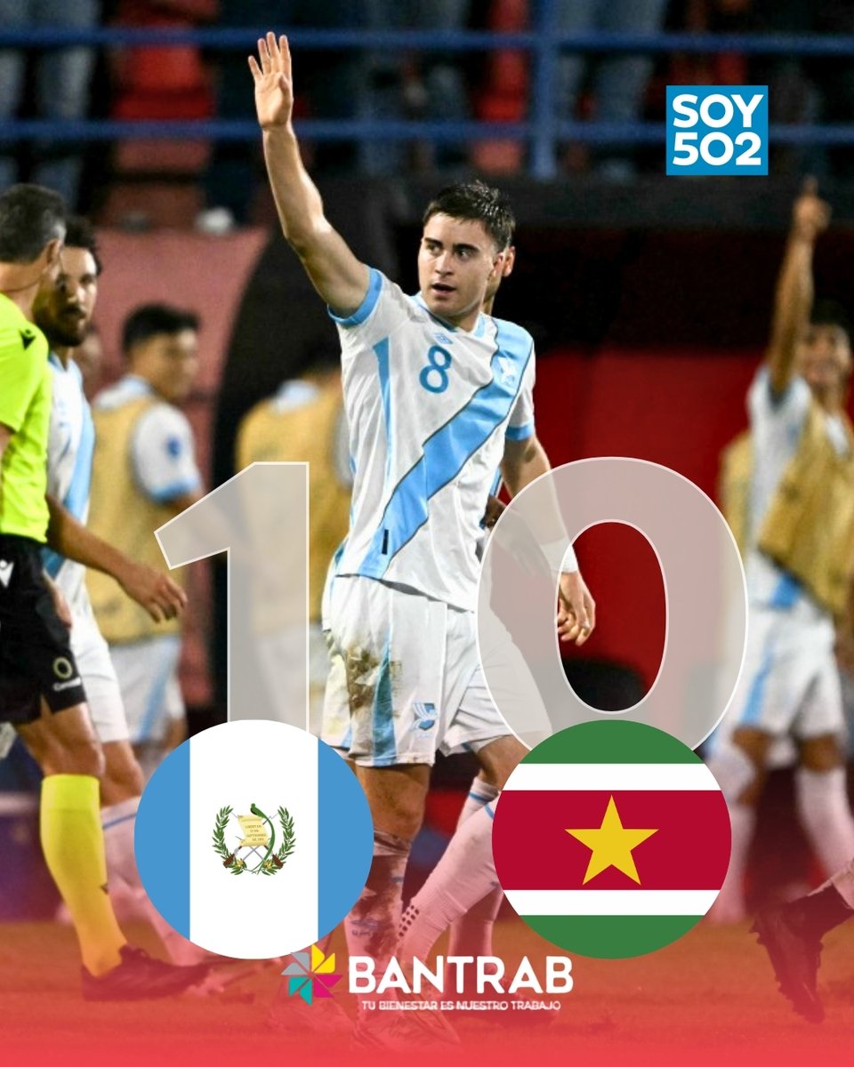 soy_502's tweet photo. 🥛😴 Guatemala derrota a Surinam y se clasifica a los cuartos de final de la Nations League en una sufrida victoria, pese a las artimañas de los visitantes ➡️ https://t.co/XBAnR4Bljb https://t.co/GhX0VEoG0w