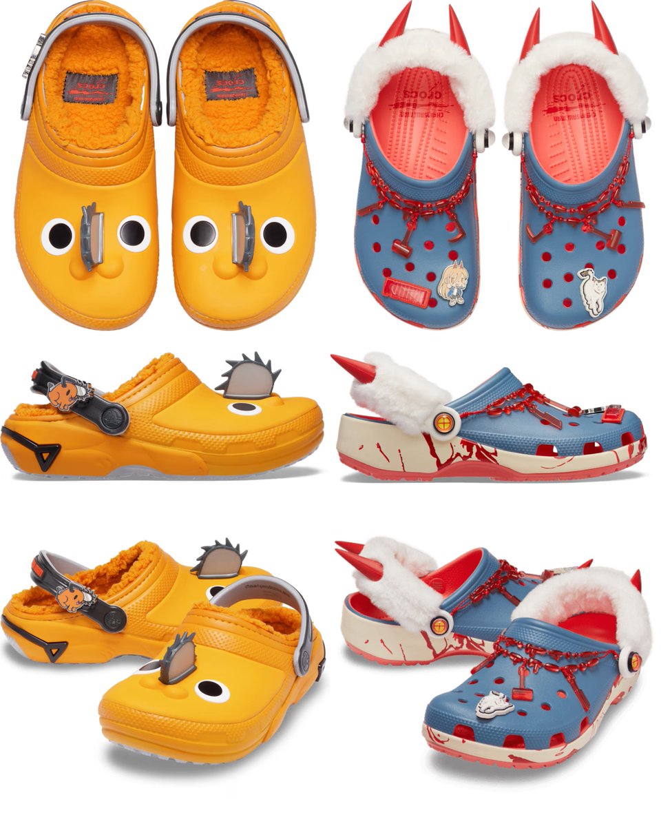 FunkoPOPsNews's tweet photo. Crocs shoes off their sweet new Chainsaw Man collection! 4 pieces dropping 10/8, link below ~

   Linky ~ https://t.co/KyAdnWmRbY

#Ad #FunkoPOPNews #ChainsawMan #Crocs #Pochita https://t.co/lH1vxdXR43