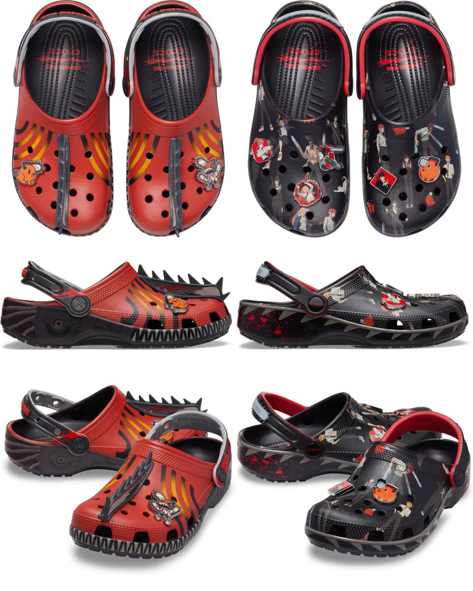 FunkoPOPsNews's tweet photo. Crocs shoes off their sweet new Chainsaw Man collection! 4 pieces dropping 10/8, link below ~

   Linky ~ https://t.co/KyAdnWmRbY

#Ad #FunkoPOPNews #ChainsawMan #Crocs #Pochita https://t.co/lH1vxdXR43