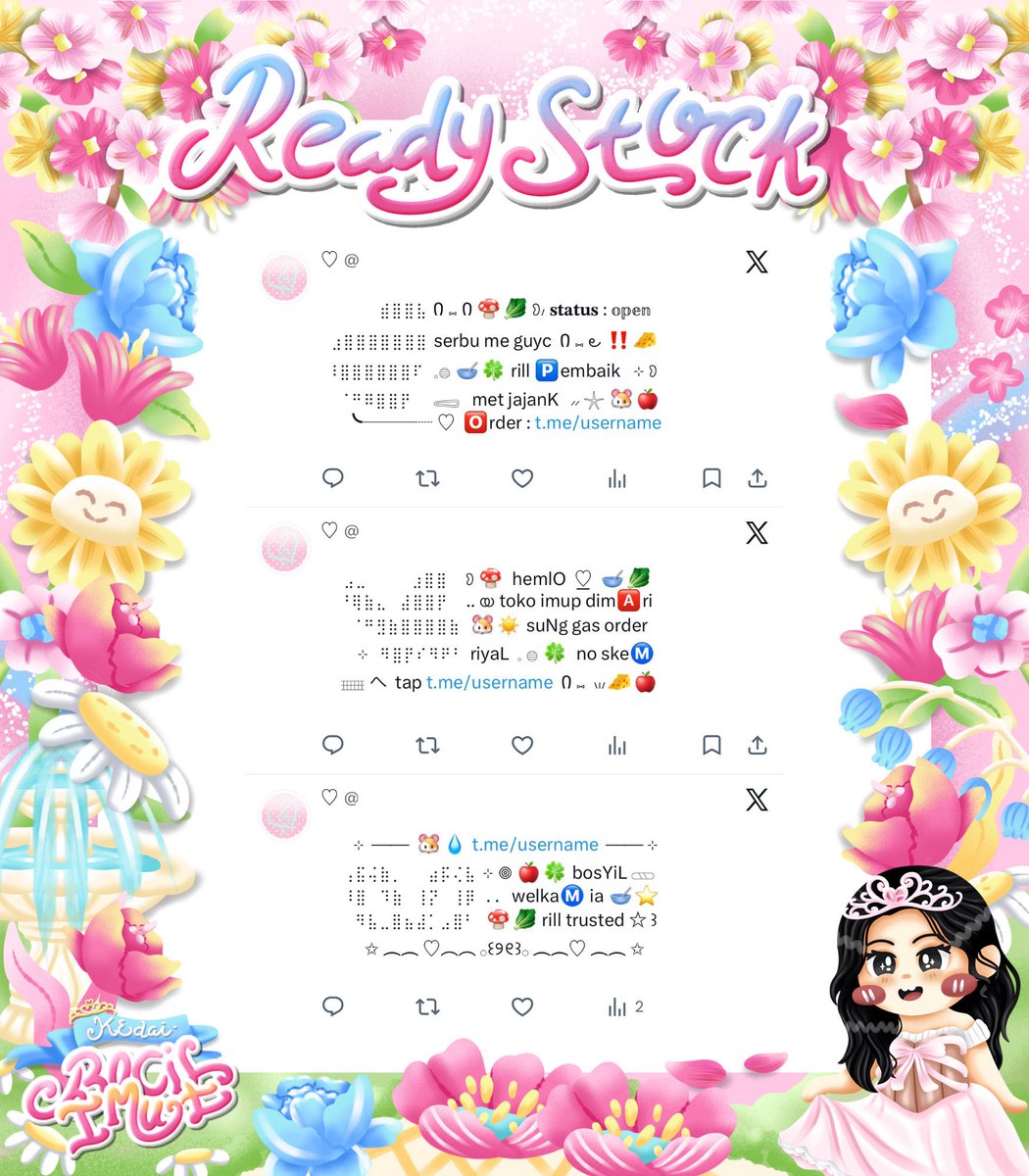 umbqi's tweet photo. ⠀
Ი ⑅ 🌸 𓄹 help retweet?  tysm ☀️ ❀

🐰 .. ◎  𖠗 ding —dong ⋮⋮ 🥛☘️ ⊹ .. sobat imut  🎀 ♡ 𓂋  kath bawain wording ready stock 🍮 pinned wording  🥣  dengan harga IDR. 5.500  ˚ 👛 ⊂⊃  go grab yours !  ៶៸  🌱🧁 ୧

𖣠  ⟡  💌  𓄹 #zonauang . . 💭
⠀ https://t.co/h7DRnk2Xov