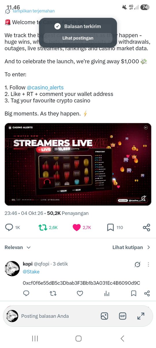 qfopi's tweet photo. @DafrenZhao @casino_alerts https://t.co/Ikr5floRHU