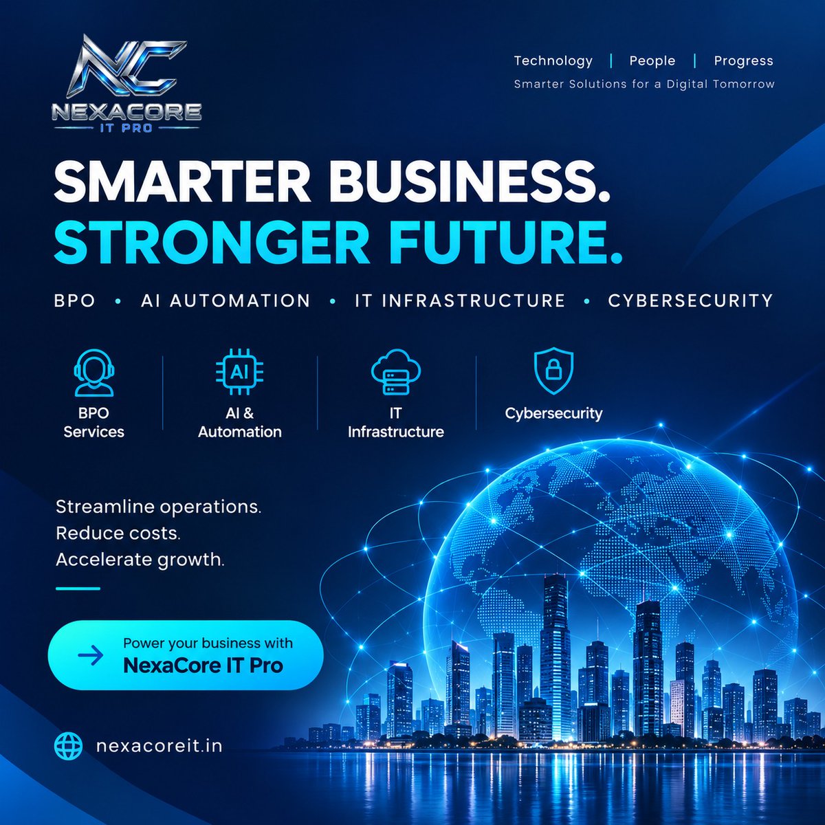 NexacoreITPro's tweet photo. 🚀 Smart Technology. Stronger Business.

NexaCore IT Pro delivers AI Automation, 24/7 IT Support, BPO, Cybersecurity &amp; Technology Solutions to help businesses work smarter and grow faster.

🌐 https://t.co/mS10y7VDwA https://t.co/7el86PAFYL