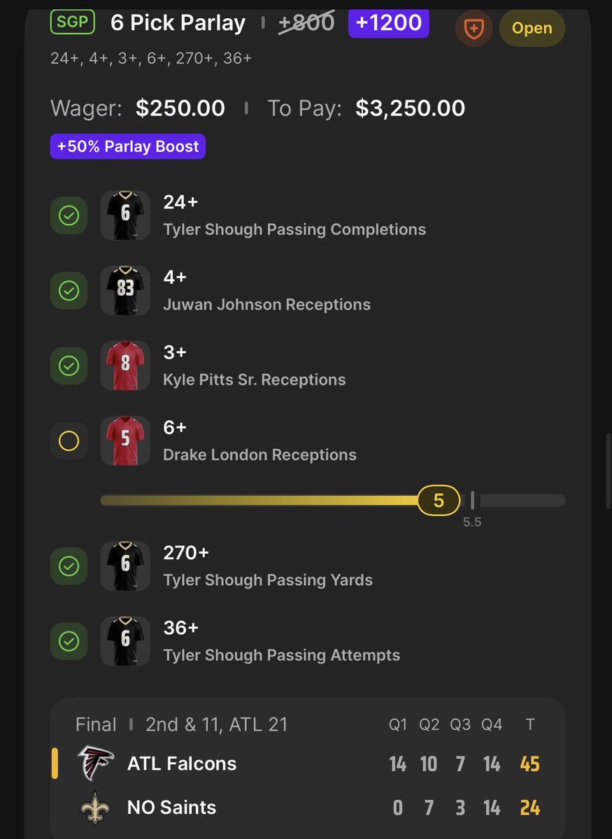 dirtygreeber's tweet photo. so close to a massive day but i’ll take it always #Gambling𝕏 https://t.co/XLNC88LrIk