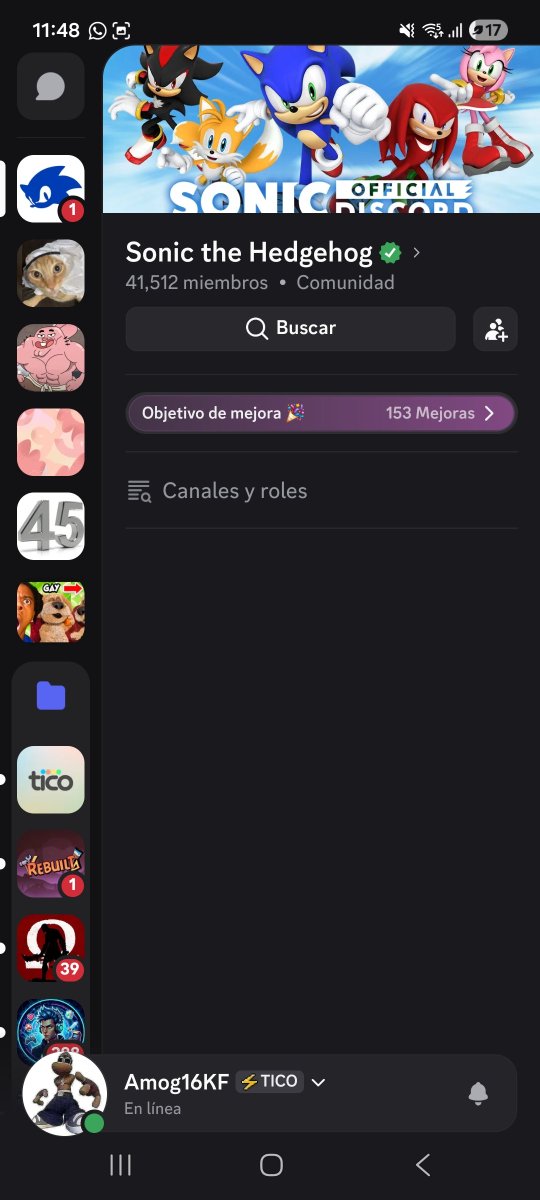 AE16kf4's tweet photo. Borraron el server oficial de sonic xddd https://t.co/KEnSMFmsOg