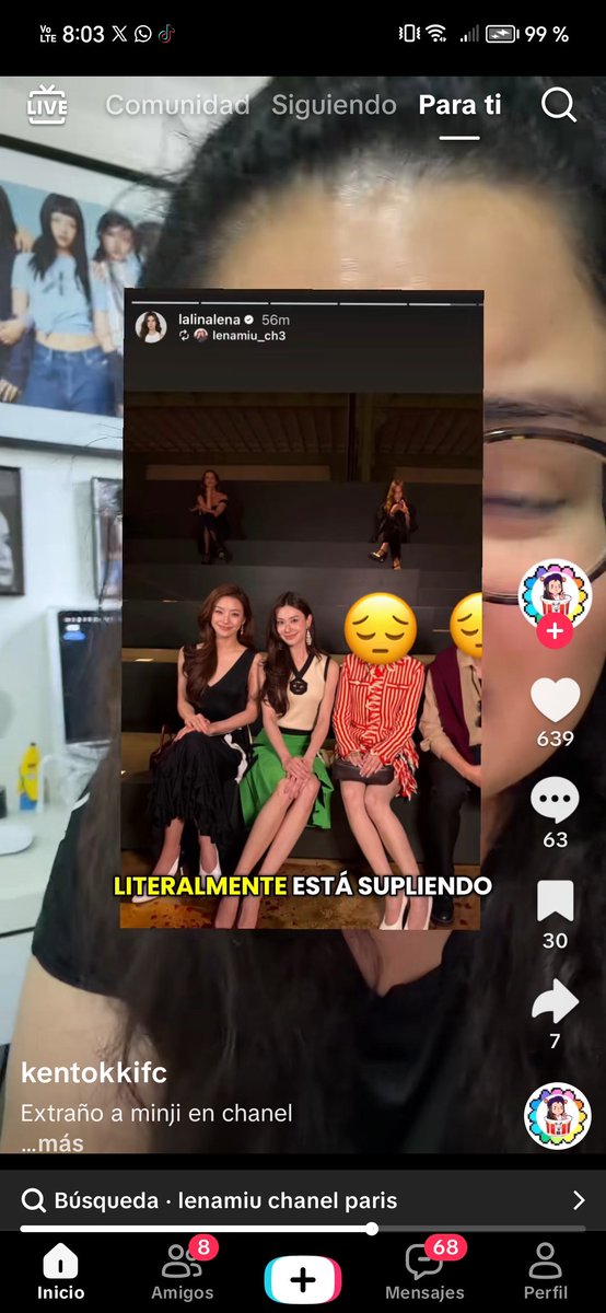 haumm_m's tweet photo. Esta ridícula toda pasivo agresiva llorando porque wonhee tuvo interacción con su shipp fav y diciendo que wh esta supliendo a su fav cuando no fue la única de hybe en representar a Chanel (también fue keonho) de verdad que son tan obsessed con illit😆 https://t.co/C9lcLMQPs4