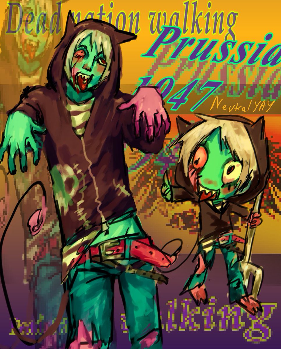 NeutralYAY's tweet photo. #hetalia #aphprussia spooky month https://t.co/a6P6qqQmMI